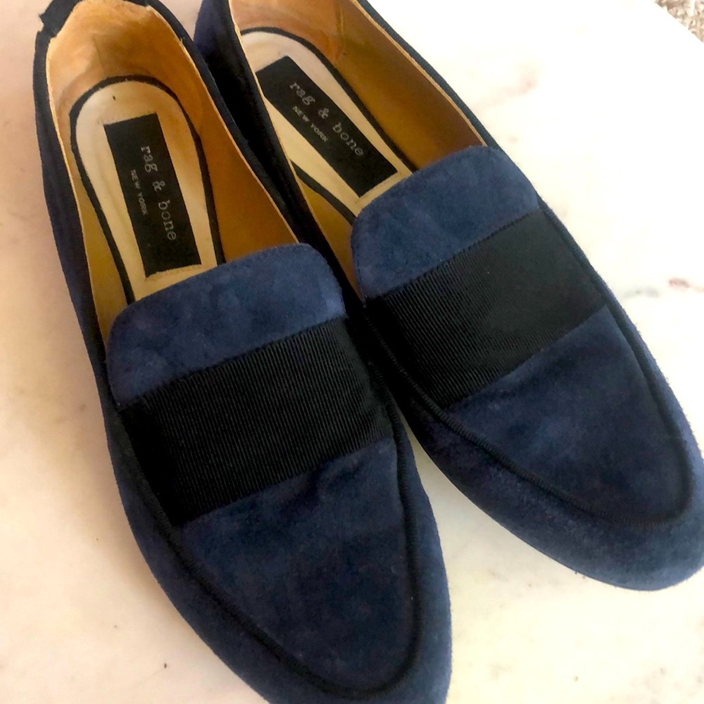Rag & Bone Navy Blue Flats